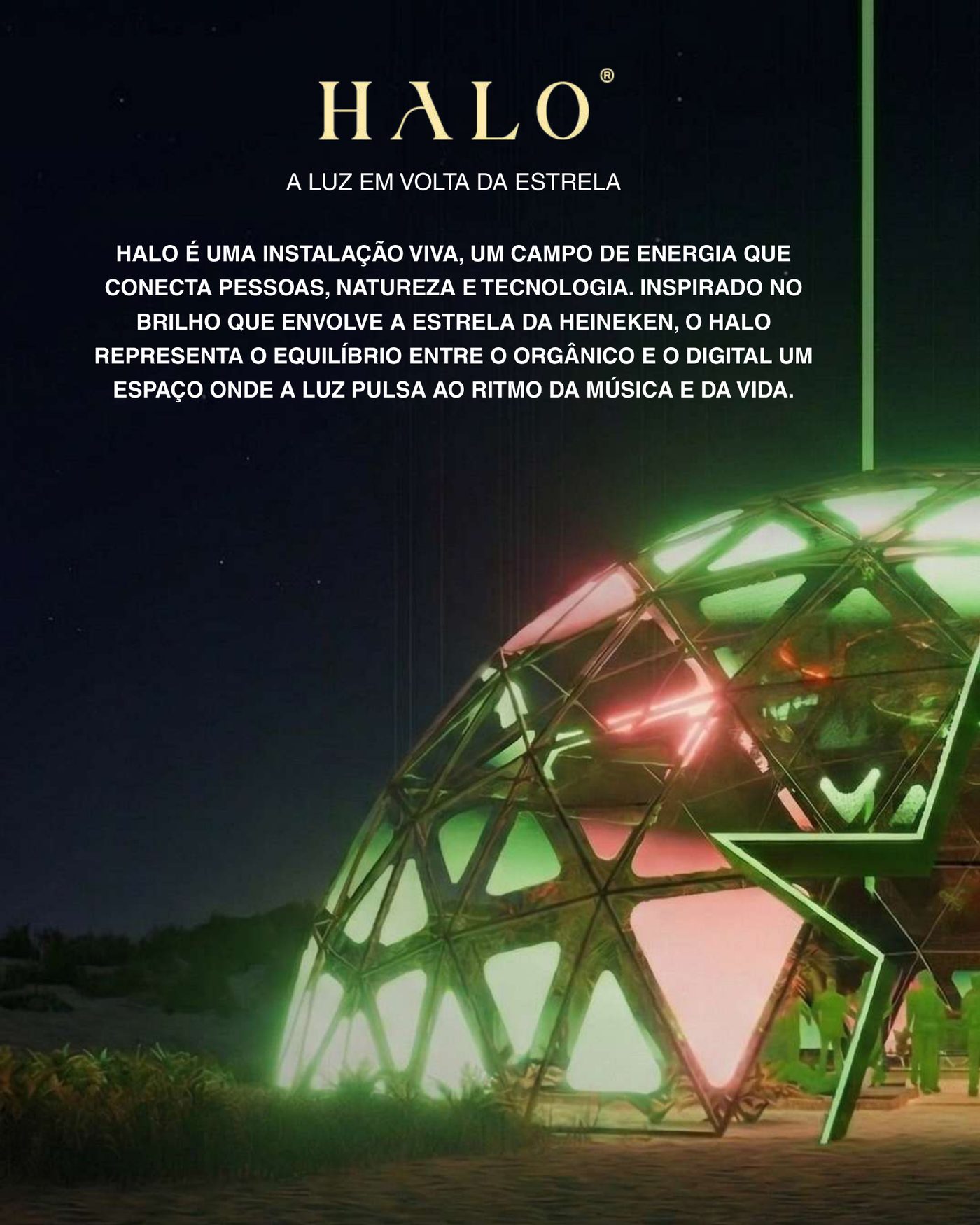 A luz em volta da estrela